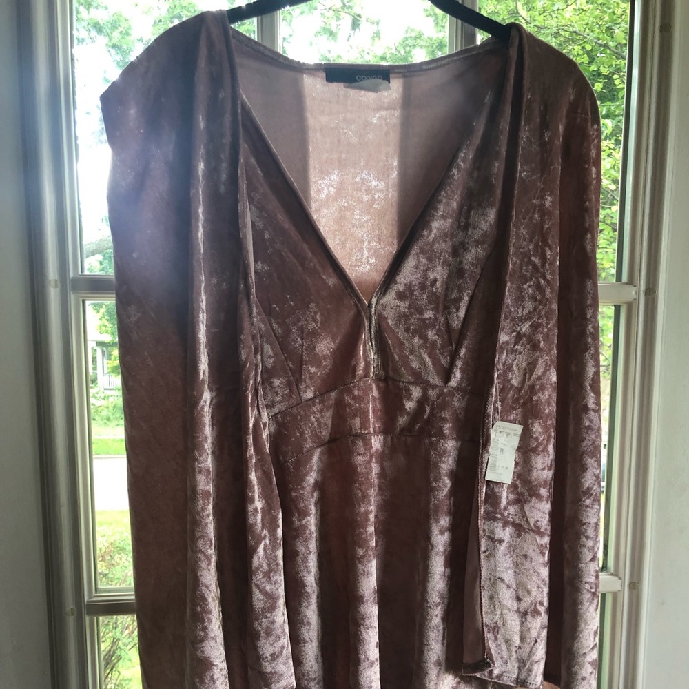Velvet Mauve color dress